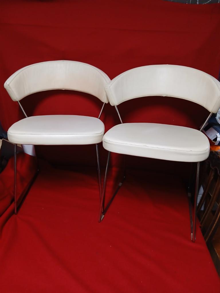 2 chaise fauteuil  vintage calligaris design italien, Enlèvement