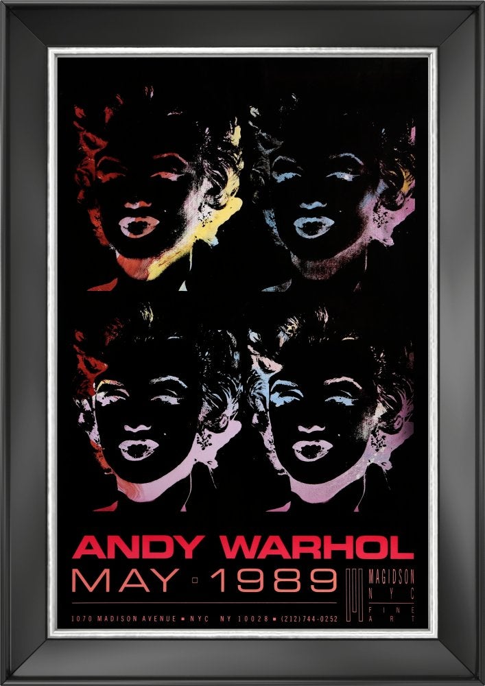 Affiche Andy Warhol Four Marilyns, Antiek en Kunst, Ophalen of Verzenden