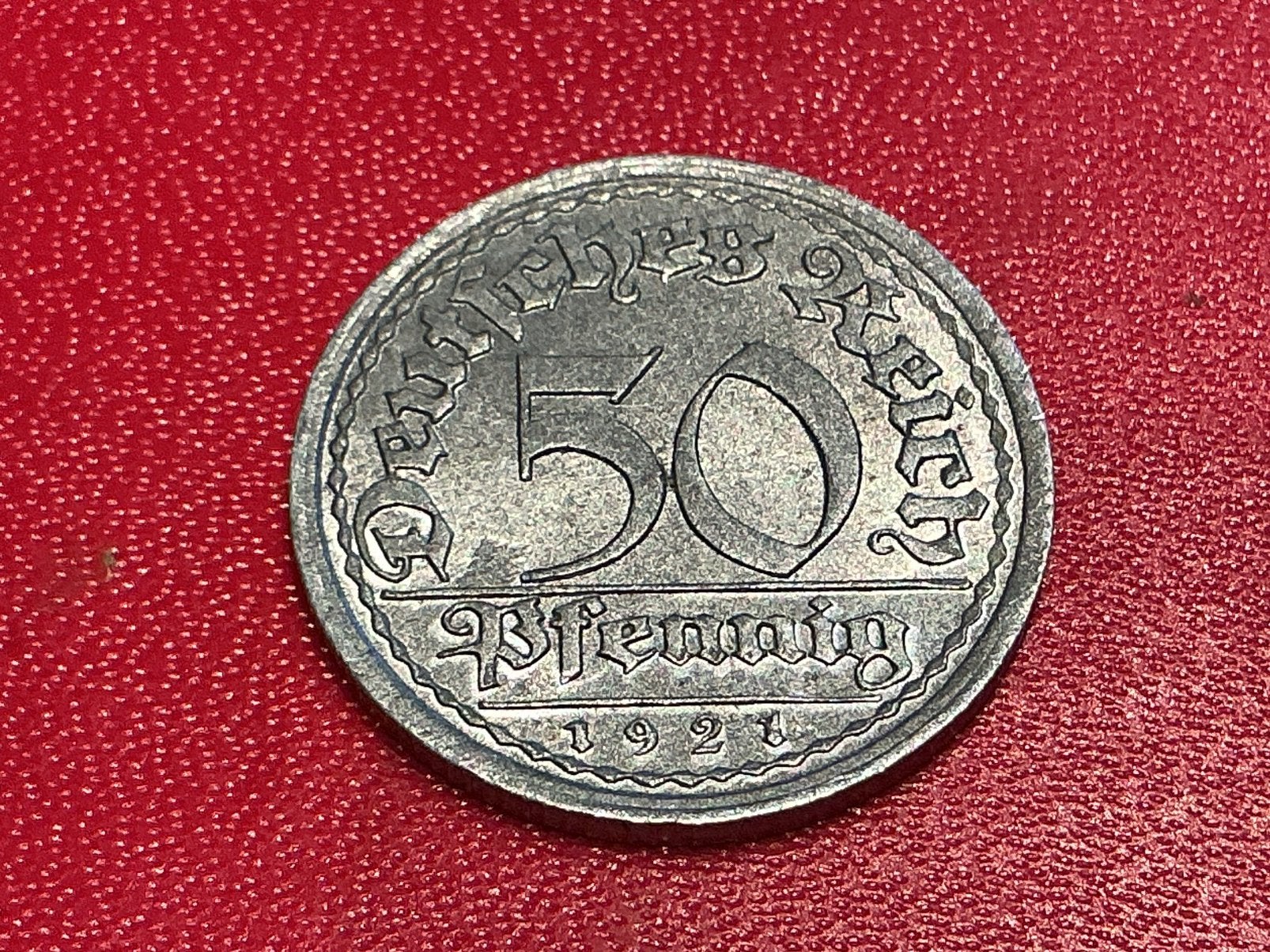 Duitsland 50 Pfennig 1921 G over E, Ophalen of Verzenden, Duitsland