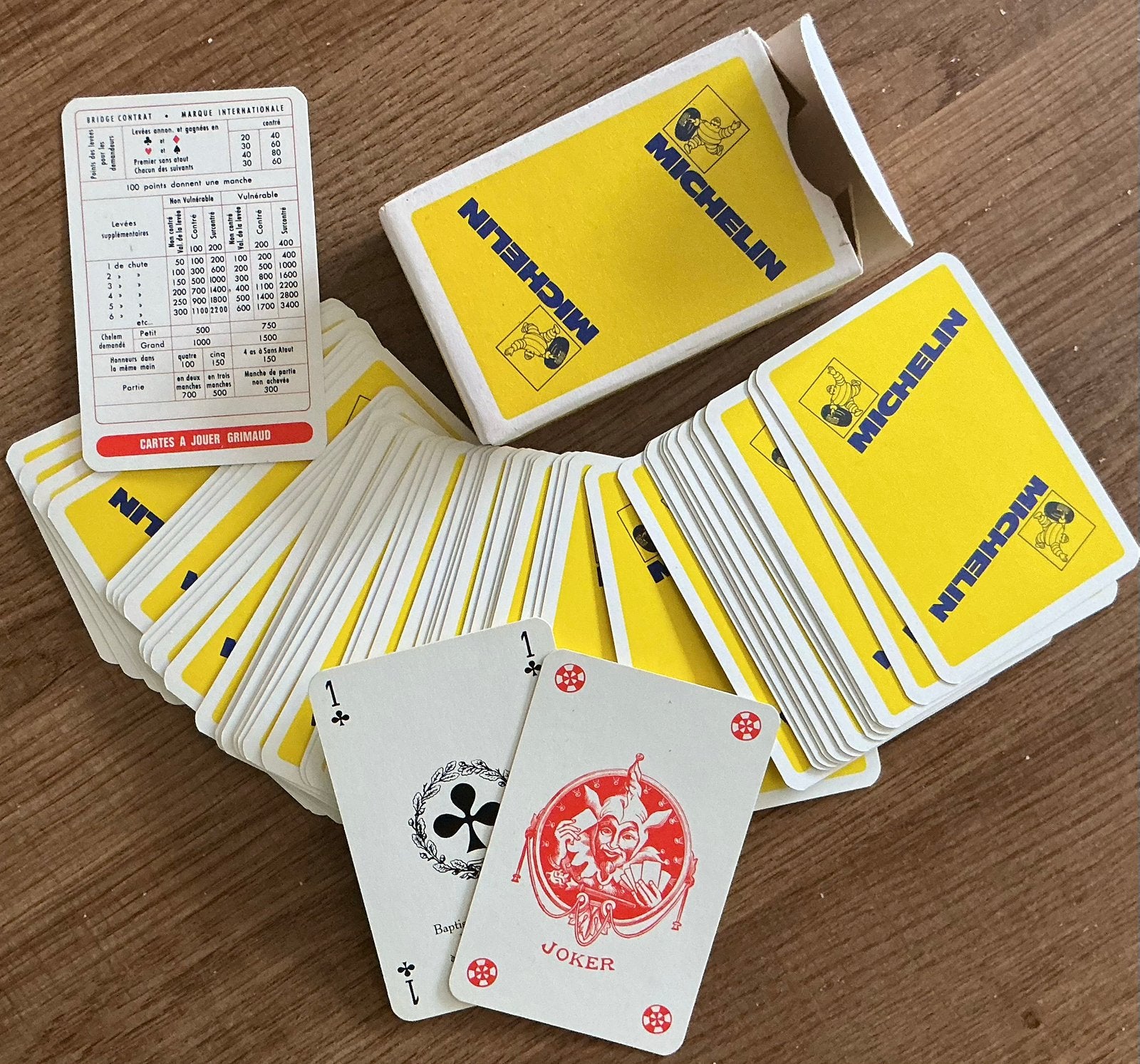 Jeu de cartes MICHELIN/GRIMAUD, Collections, Enlèvement ou Envoi, Comme neuf, Carte(s) à jouer