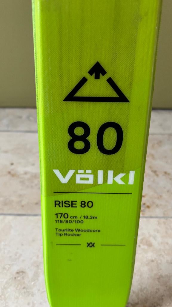 tourski Völkl Rise 80 170cm + VELLEN, Sport en Fitness, Ophalen, Zo goed als nieuw