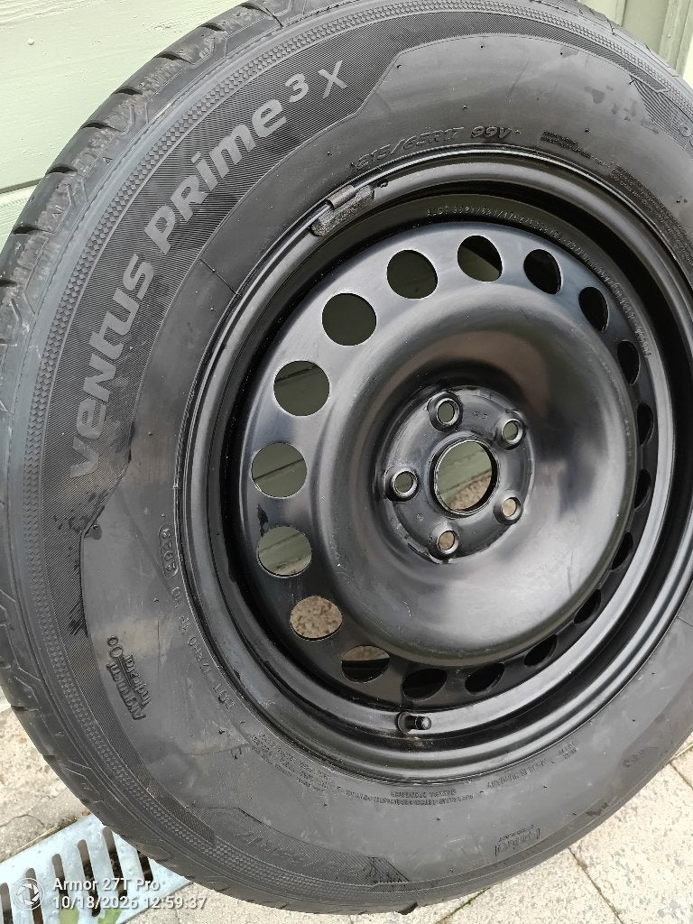 Ventus Prime 3X 215/65 R17 99V+velg (Tiguan eHybrid 1.4), Ophalen, 215 mm, Banden en Velgen, Nieuw