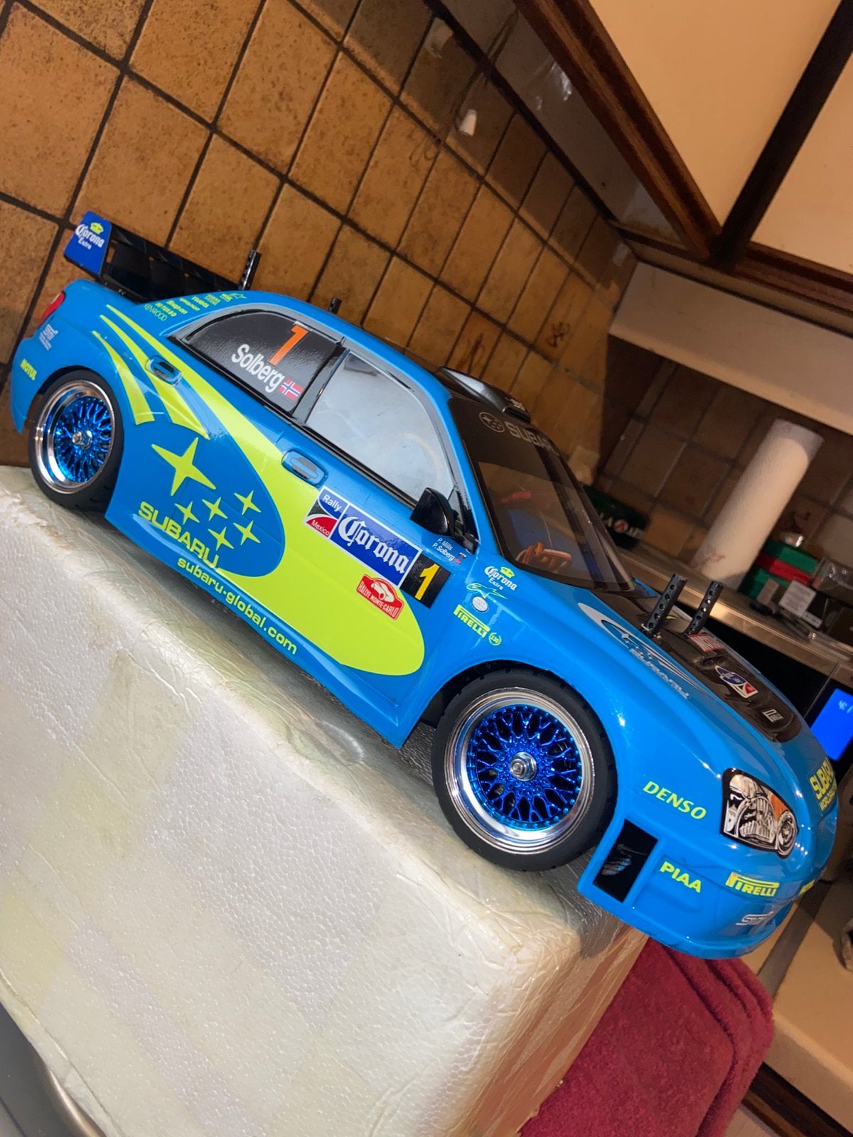 RC Tamiya TT-01 Subaru Impreza STI WRC NAGELNIEUW, Elektro, Nieuw, Ophalen of Verzenden, Schaal 1:10