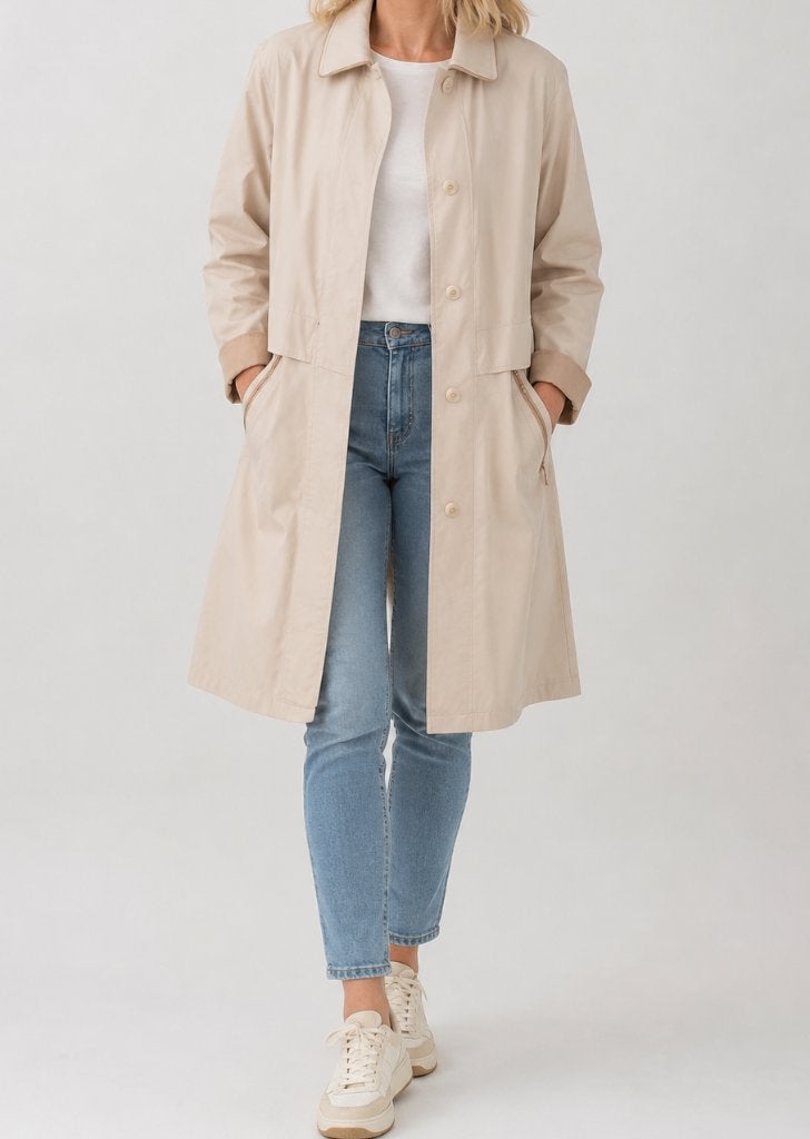 Sports & Classic damesjas maat 40/42, Kleding | Dames, Beige, Maat 42/44 (L), Sports & Classic, Ophalen of Verzenden