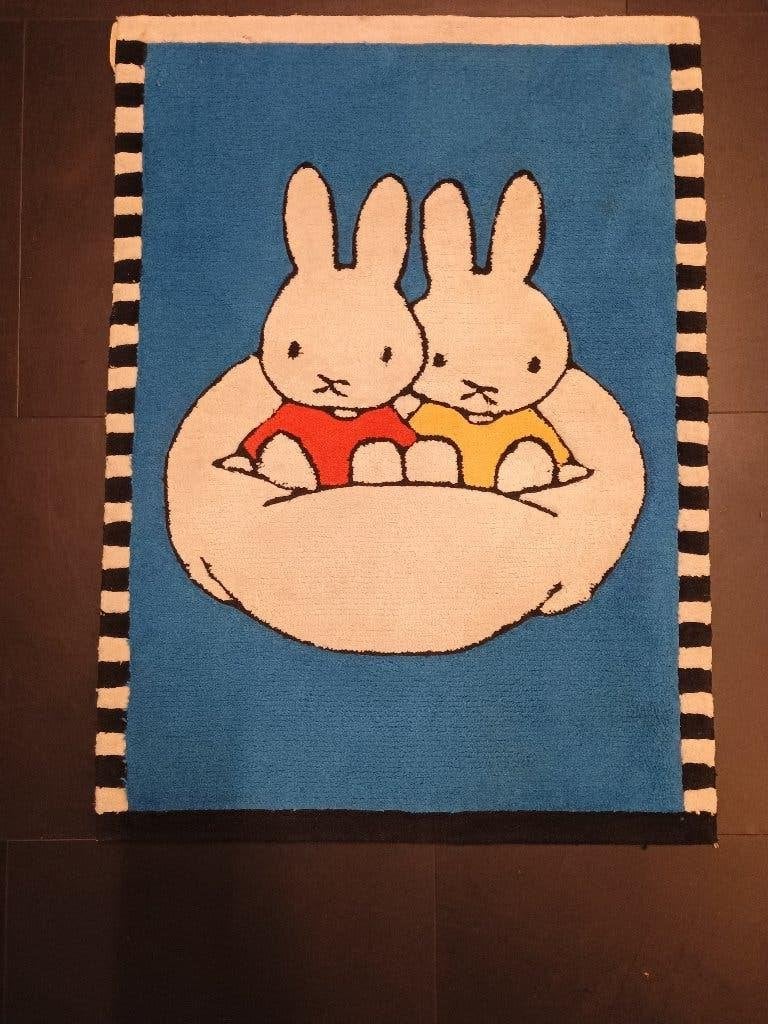 Vintage Desso Nijntje Karpet  – Nijntje in bed 90*60 cm, Vintage, 50 à 100 cm, Enlèvement, Utilisé