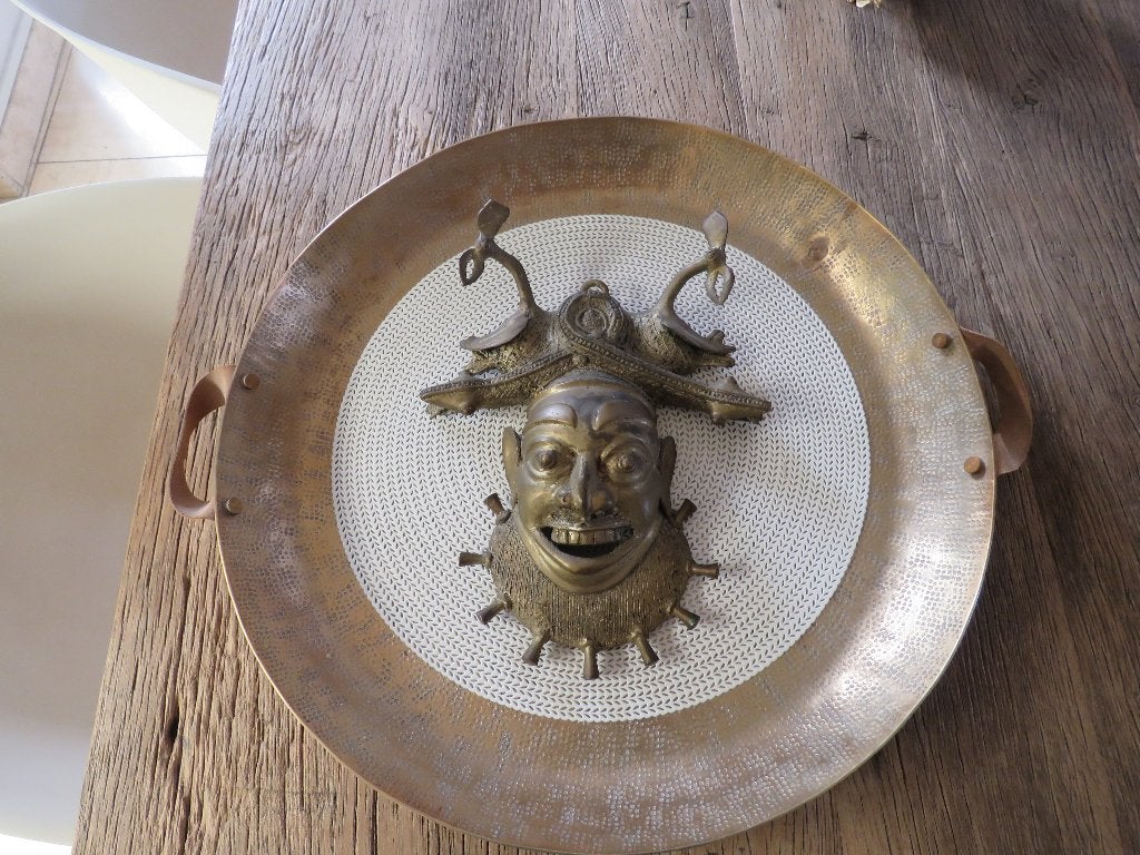 Masque en bronze Bamileke Cameroon, Enlèvement ou Envoi, Masque