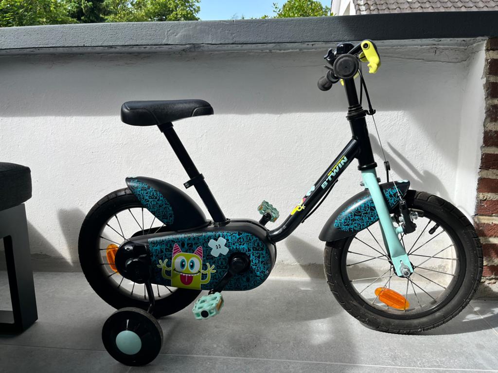 Velo enfant B-Twin 14 pouces, Vélos & Vélomoteurs, Enlèvement, Comme neuf