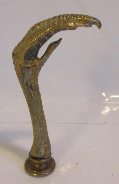 tampon à griffe d'aigle en bronze antique, Antiquités & Art, Envoi