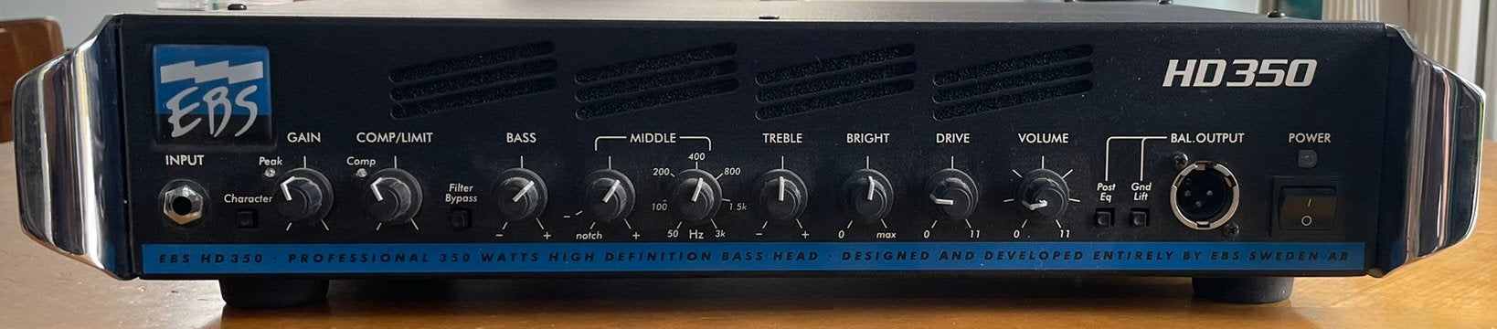 Tete ampli EBS HD 350, Musique & Instruments, Enlèvement, Comme neuf