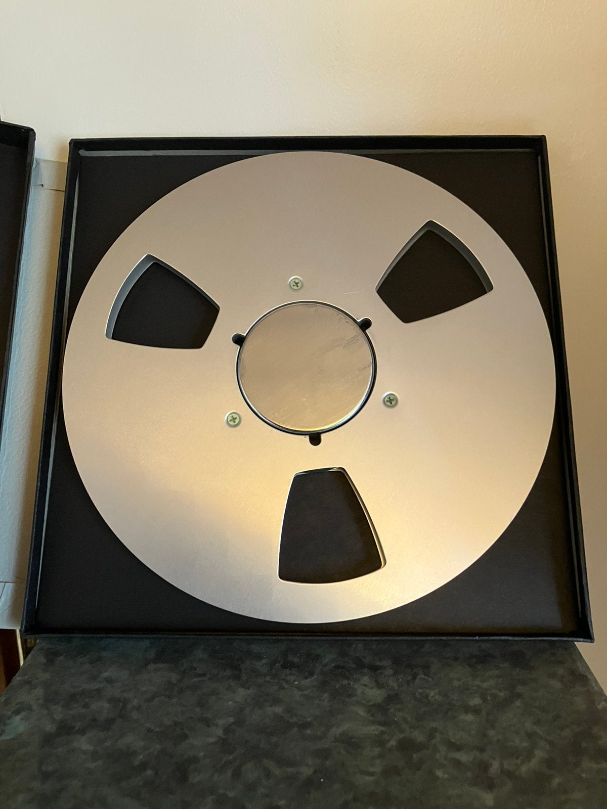 Vintage metalen spoel Ampex, Audio, Tv en Foto, Bandrecorder, Ophalen of Verzenden