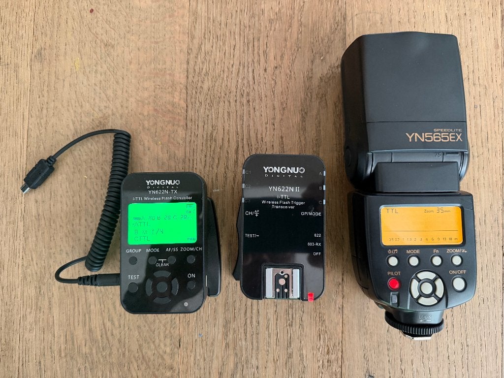 Yongnuo Speedlight & remote TTL trigger voor Nikon, Zo goed als nieuw, Flitslamp, Ophalen, Nikon