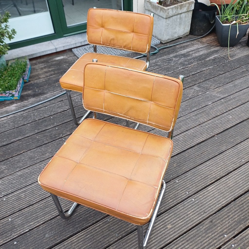 2   Retro stoelen sixties, Ophalen, Gebruikt, Twee, Overige kleuren