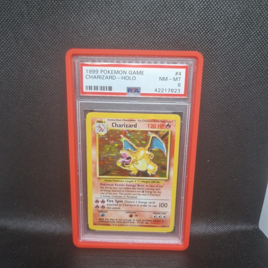 Charizard Holo Base Set PSA 8, Ophalen of Verzenden