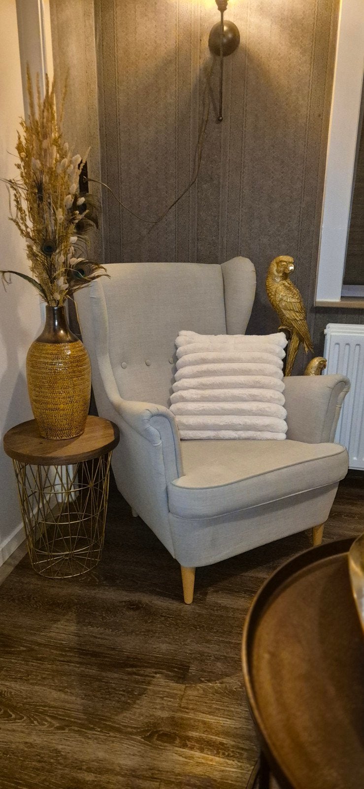 IKEA STRANDMON OORFAUTEUIL  LICHTBEIGE

 Vraagprijs: €125, Ophalen, Zo goed als nieuw