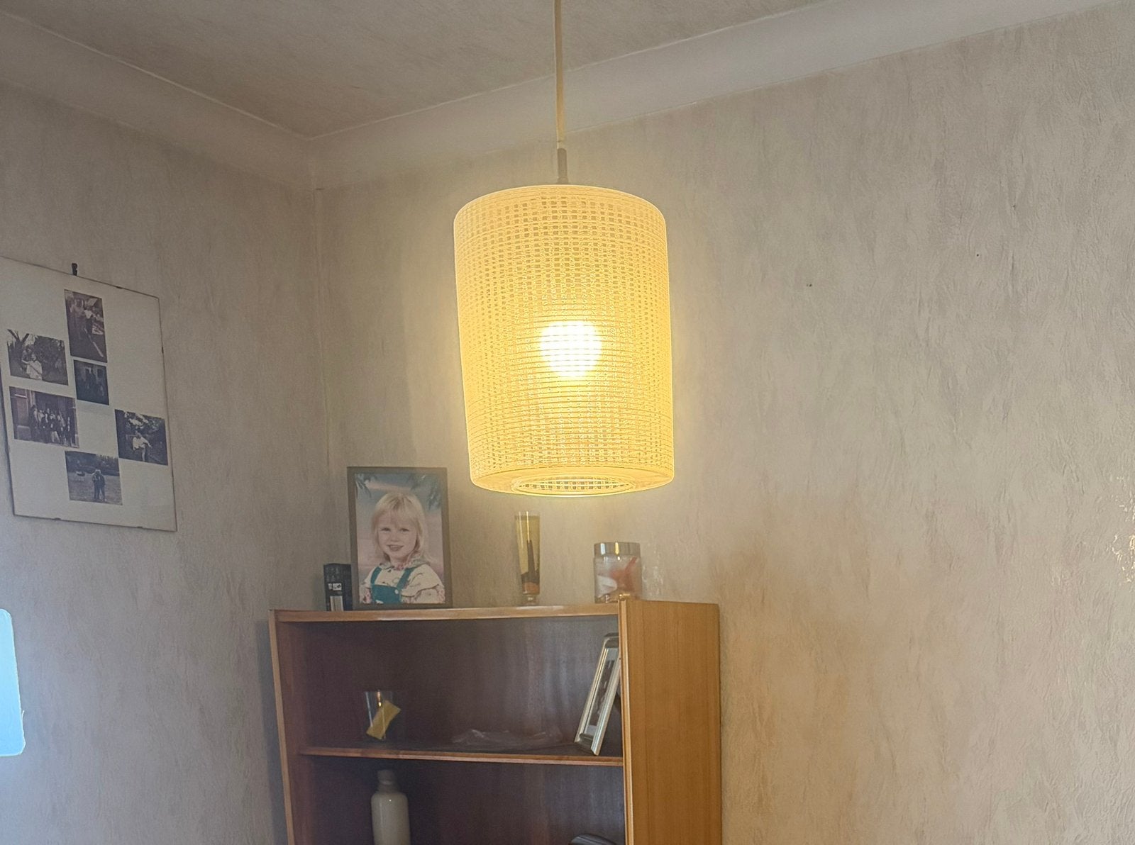 Glazen lamp uit de jaren 60, Ophalen