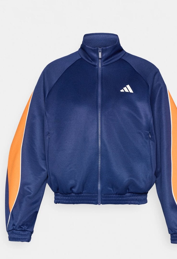 Sweat zippé - dark blue/pure orange/off white, Kleding | Dames, Ophalen, Zo goed als nieuw, Oranje