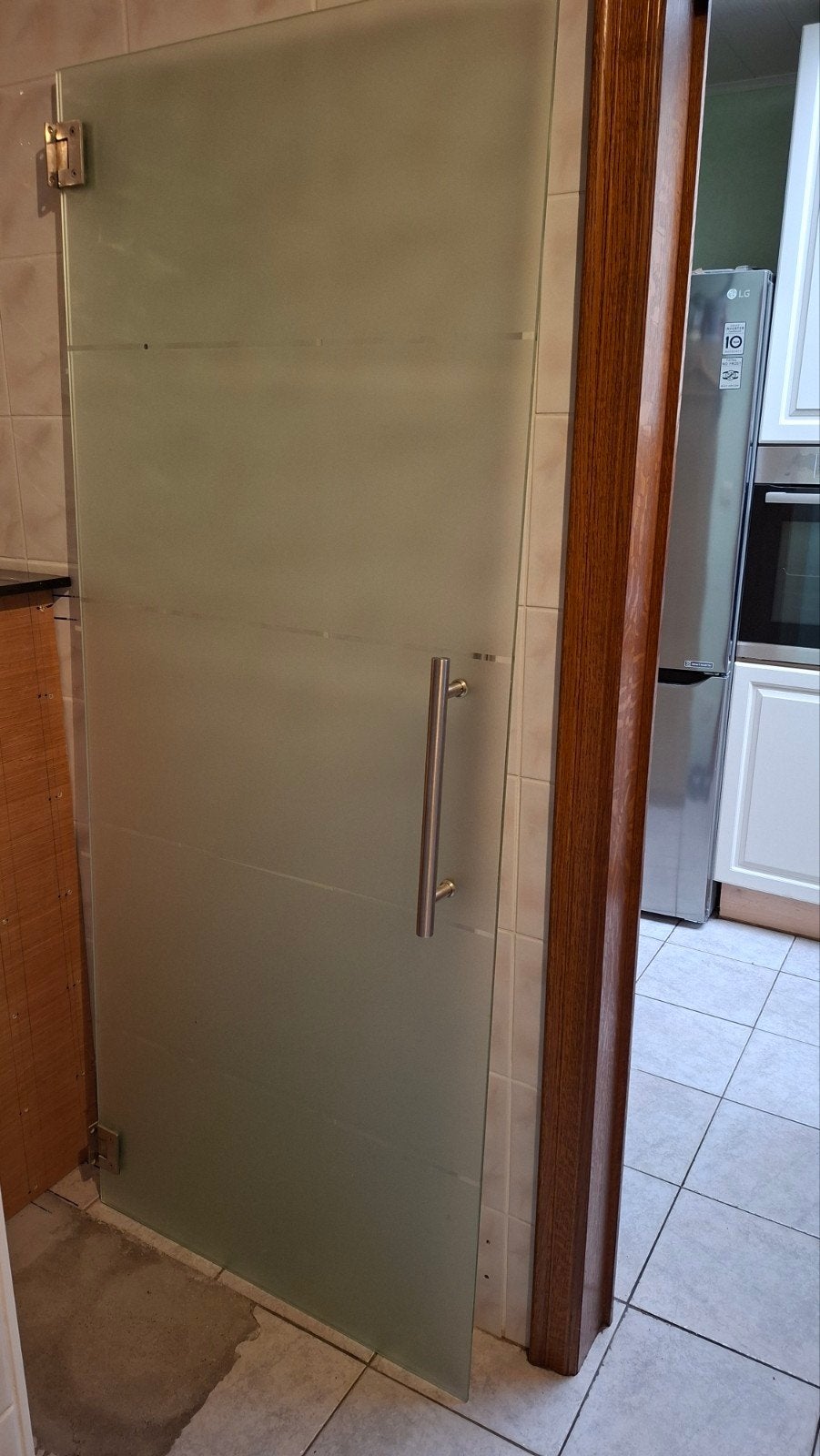 Mat glazen binnendeur, Ophalen, 80 tot 100 cm, Binnendeur, 200 tot 215 cm