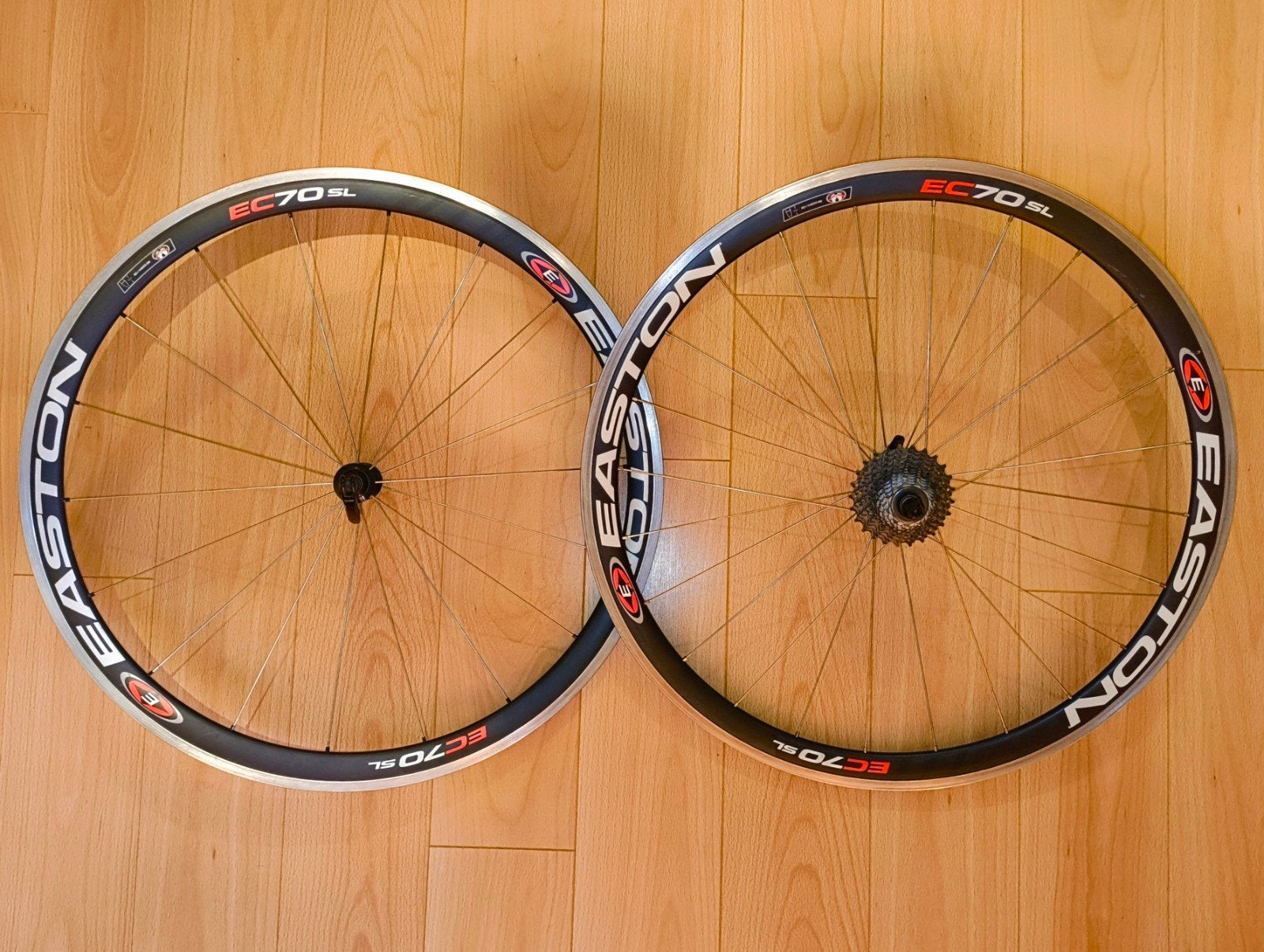 Easton EC70 SL Carbon Wielset + Campagnolo 11s Cassette, Fietsen en Brommers, Fietsonderdelen, Zo goed als nieuw, Wiel, Carbon