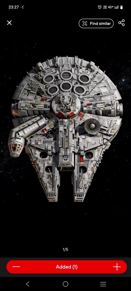 Ben op zoek naar handboek Lego millenium falcon