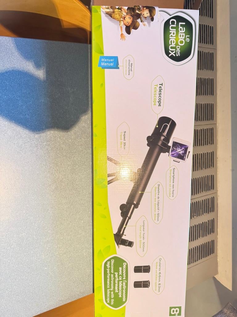 Le Labo des Curieux kindertelescoop — Mon Télescope Expert, Ophalen, Met statief, Spiegeltelescoop (reflector), Zo goed als nieuw
