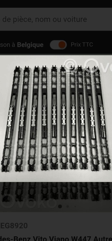 Glissières pour Mercedes W447,pour bànquette et Siège, Autos : Pièces & Accessoires, Habitacle & Garnissage, Enlèvement, Neuf
