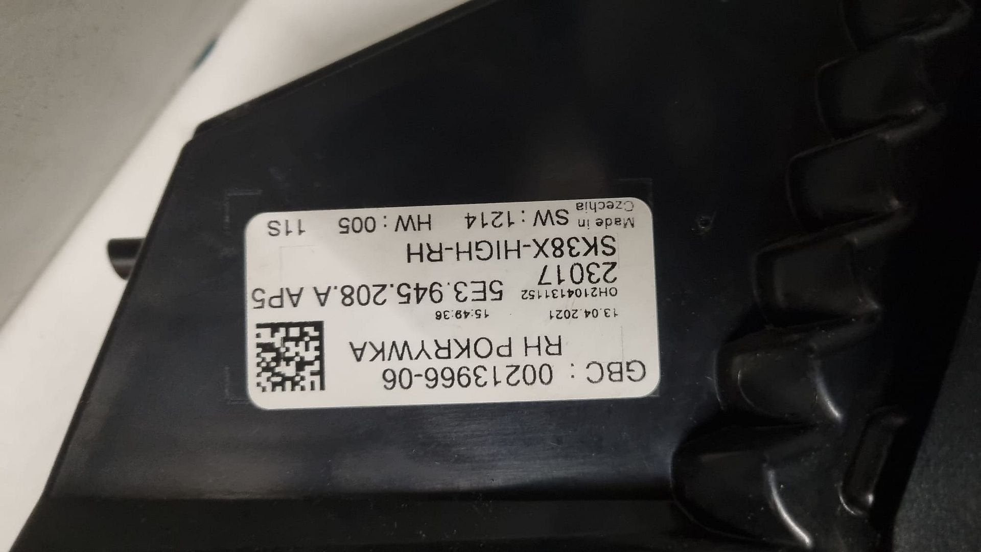 ACHTERLICHT VOOR SKODA OCTAVIA 2020 RECHTS 5E3945208A, Gebruikt, -, -, Ophalen of Verzenden