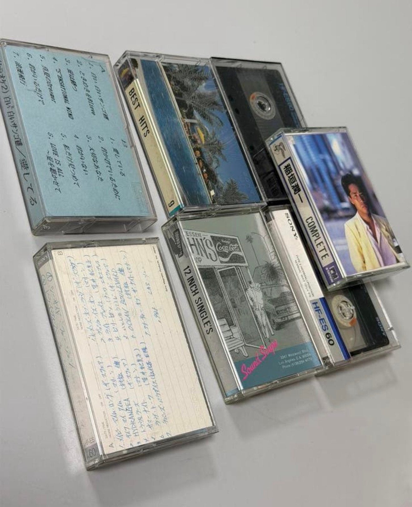 7 cassettes Sony HF-ES ensemble de musique japonaise vintage, Enlèvement ou Envoi, Comme neuf, Albums de collection, 2 à 25 cassettes audio