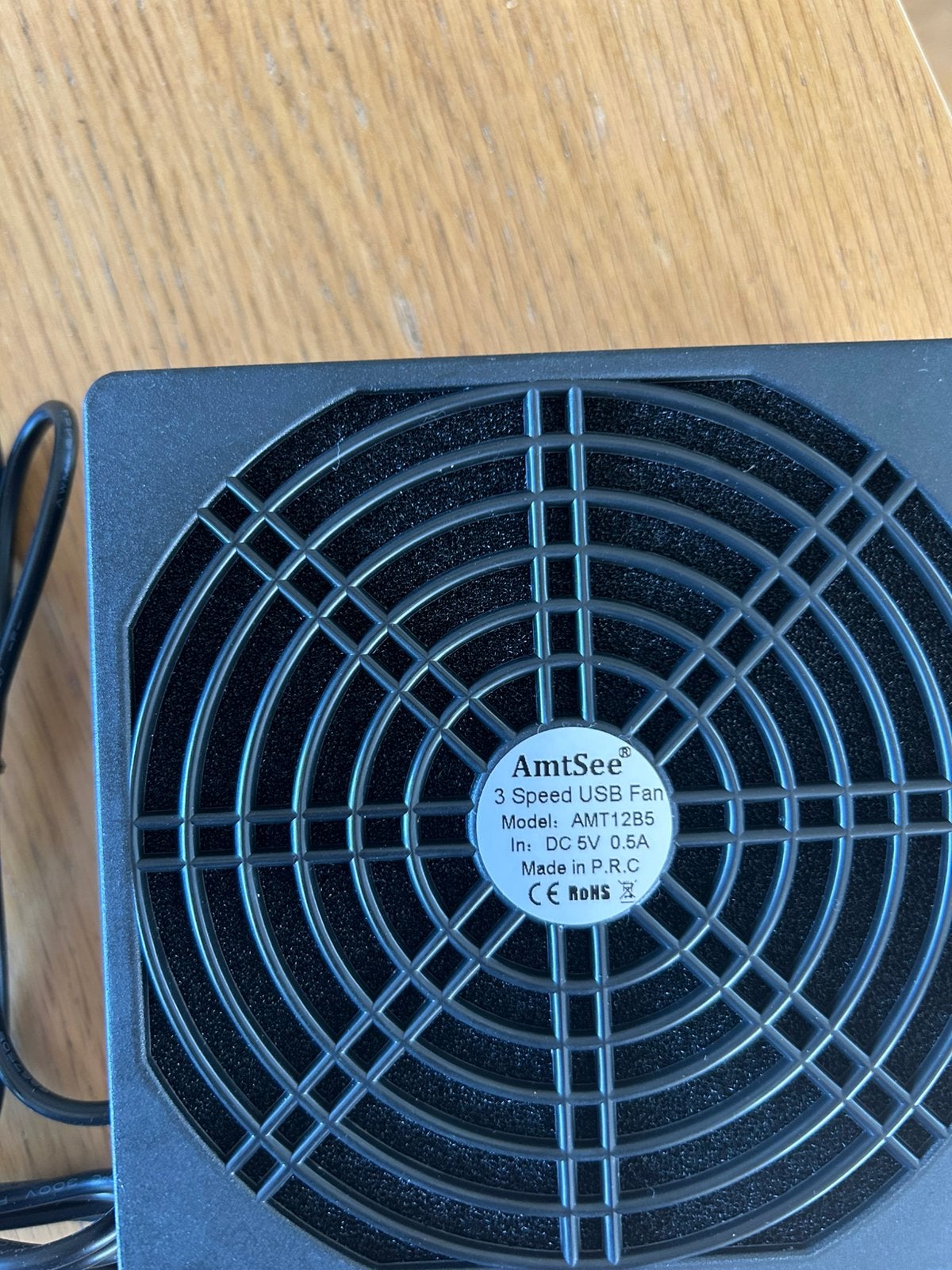 Tafel miniventilator 12x12x4.5cm, Ophalen