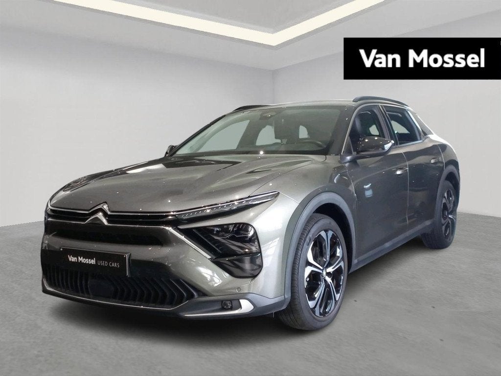 Citroen C5 X 1.2 PureTech 130 S&S EAT8 Shine, Auto's, 745 kg, Stof, Gebruikt, Zwart