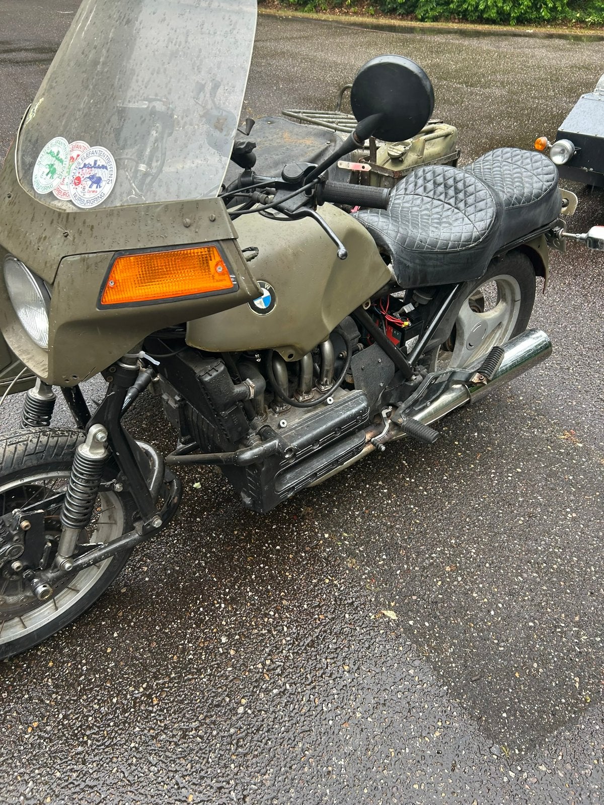 Bmw k1100 lt met zijspan, Motoren, Cardan-aandrijving, 4 cilinders, Motorrijbewijs A, Gebruikt