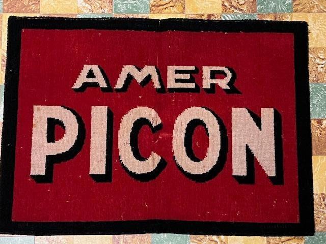 Oude tafelmat / kaartmat Amer Picon, Verzamelen, Merken en Reclamevoorwerpen, Ophalen