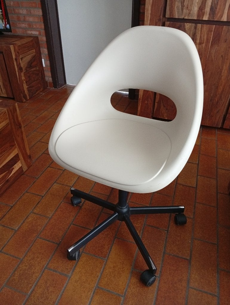 bureaustoel ELDBERGET / MALSKÄR, Ophalen, Gebruikt, Beige, Bureaustoel