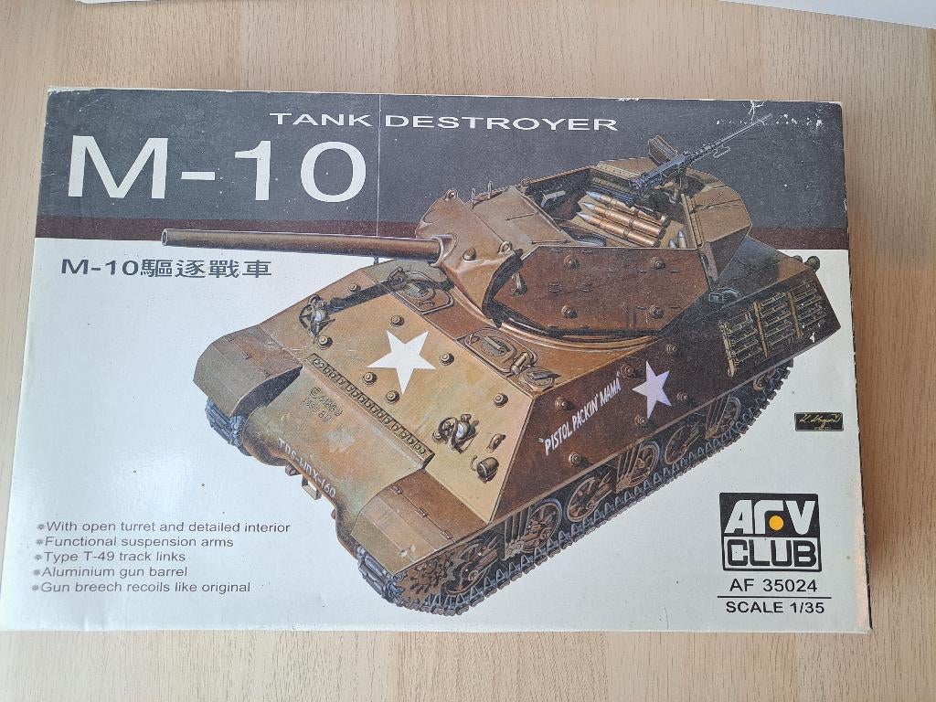 AFV Club | Nr. AF35024 | 1:35 - M-10 Tank Destroyer, Neuf, Autres marques, Tank, Enlèvement ou Envoi