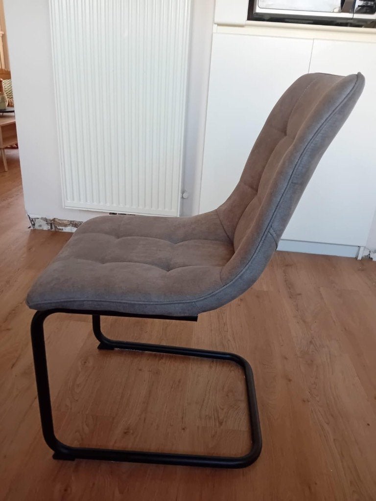 Nieuwe stoelen woonkamer, Neuf, Gris, Synthétique, Enlèvement