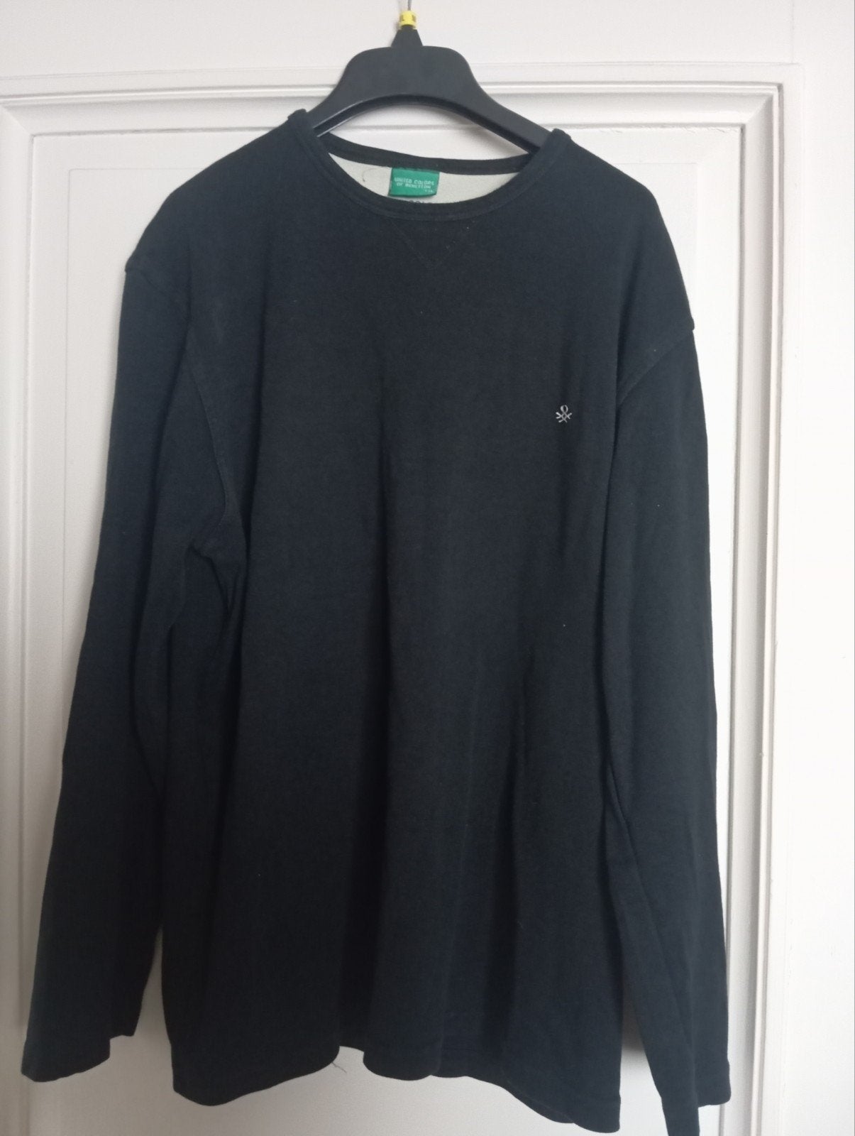 United Colors of Benetton - black vintage T-shirt, L, Kleding | Heren, Maat 52/54 (L), Benetton, Zwart, Ophalen of Verzenden