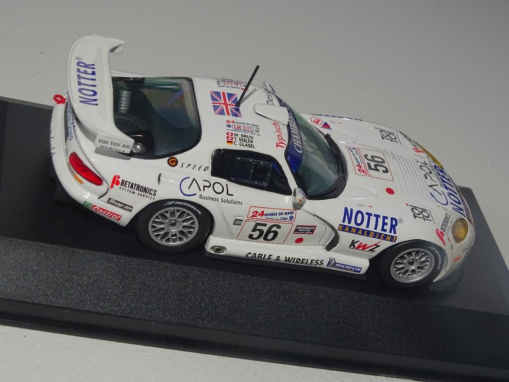 Chrysler Viper Le mans 2000 Ixo 1/43, Ophalen of Verzenden, Zo goed als nieuw, Auto