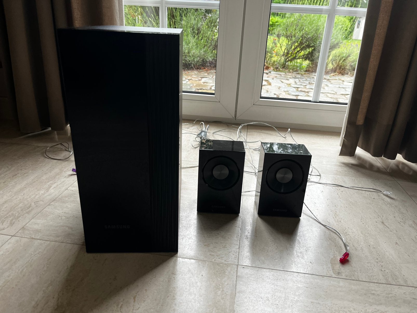 Subwoofer en luidsprekers Samsung voor tv en dvd, Ophalen, Zo goed als nieuw, Subwoofer