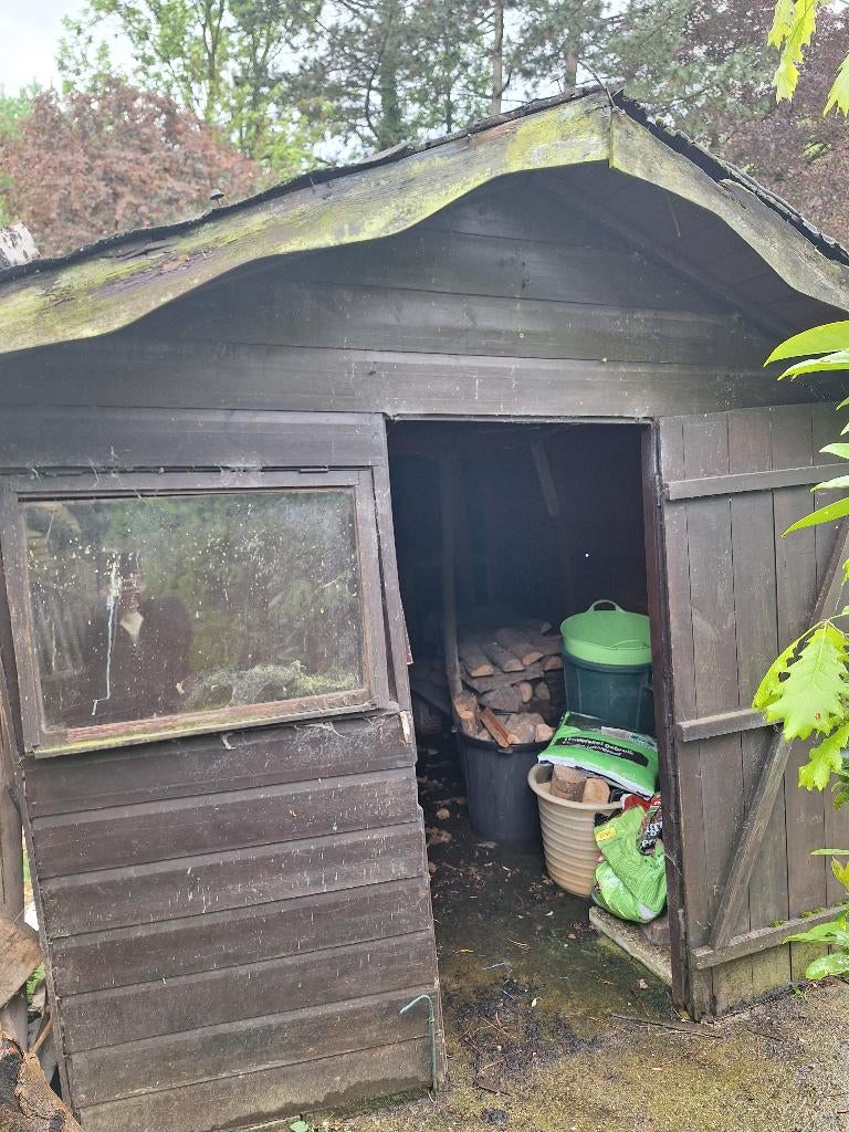 Gratis tuinhuis + tuinhok/volière zelf afbreken en ophalen, Ophalen, 250 tot 300 cm, Hout, 200 tot 400 cm