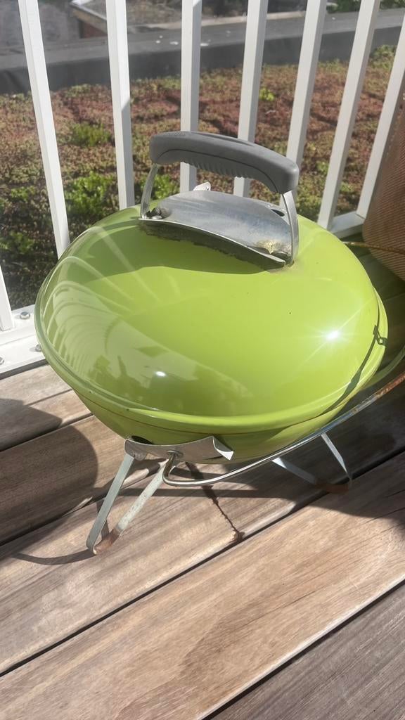 Weber Barbecue tafelmodel - groen, Jardin & Terrasse, Barbecues au charbon de bois, Enlèvement, Utilisé