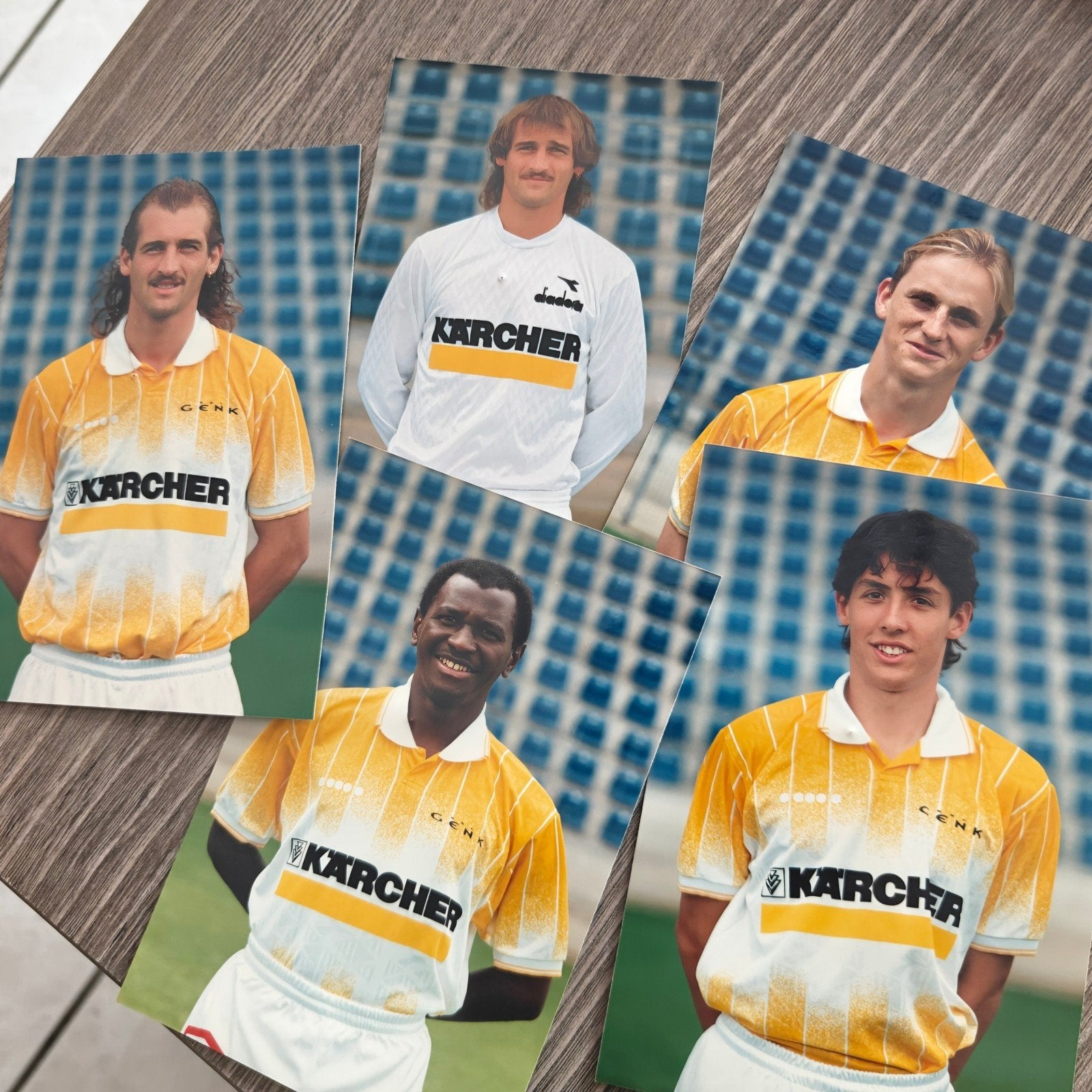 retro KRC Genk spelerskaarten (Diadora Genk kärcher), Ophalen of Verzenden, Spelerskaart