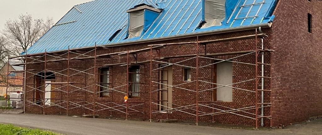 KADERSTELLING UNICONSTRUCT met nieuwe steigerplanken, Ophalen, Zo goed als nieuw, Overige typen, 5 meter of hoger