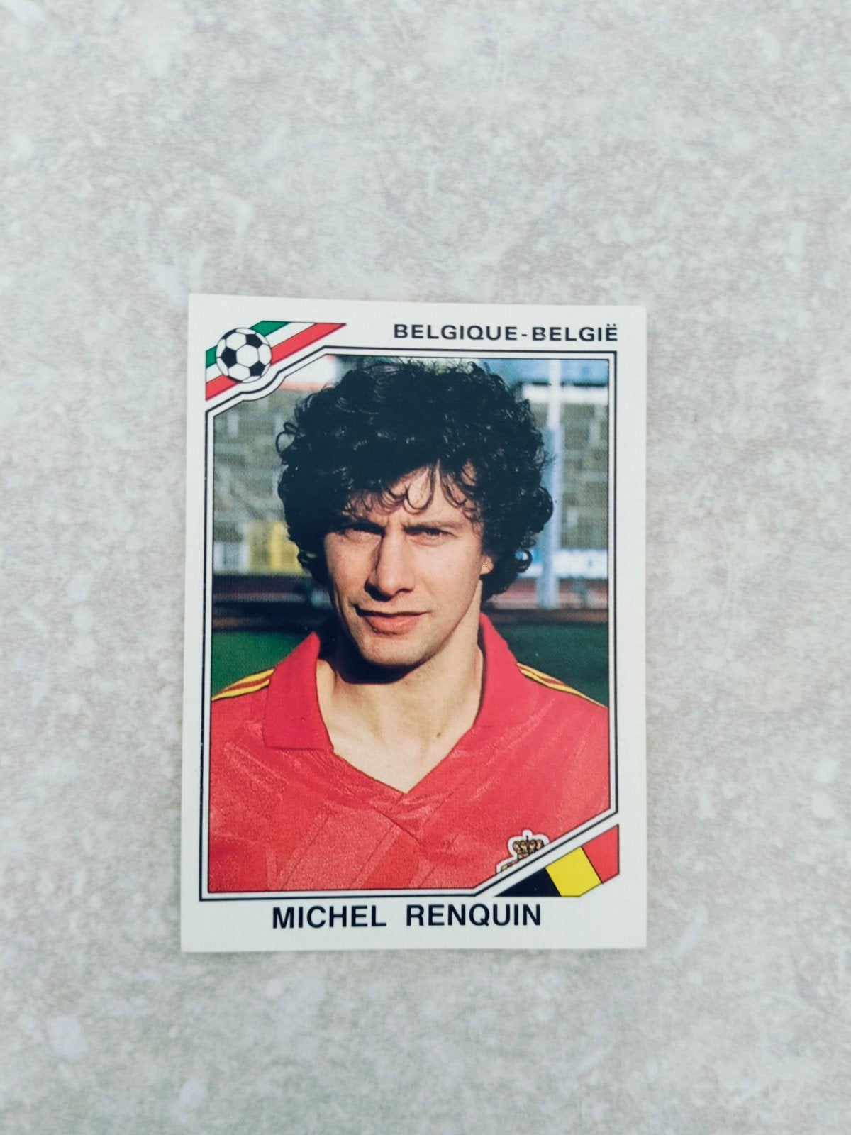 Panini sticker Mexico 86 Michel Renquin, Enlèvement ou Envoi, Autocollant
