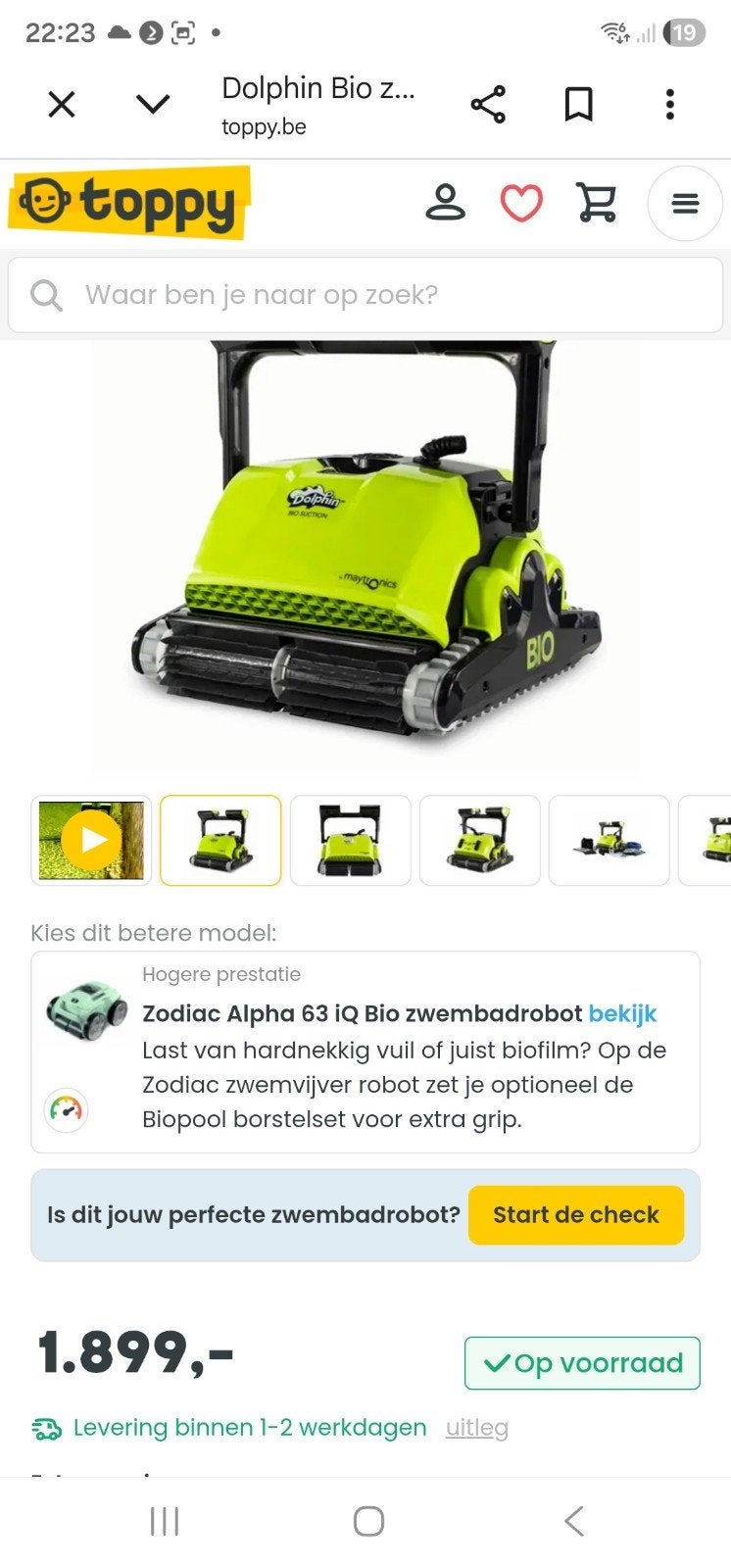 Zwembad robot zwemvijver bio robot, Ophalen