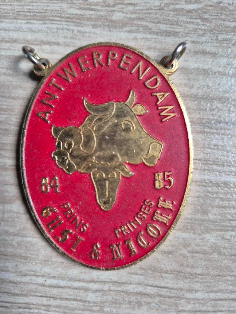 Carnaval medaille Antwerpendam 1984 - 1985, Ophalen of Verzenden