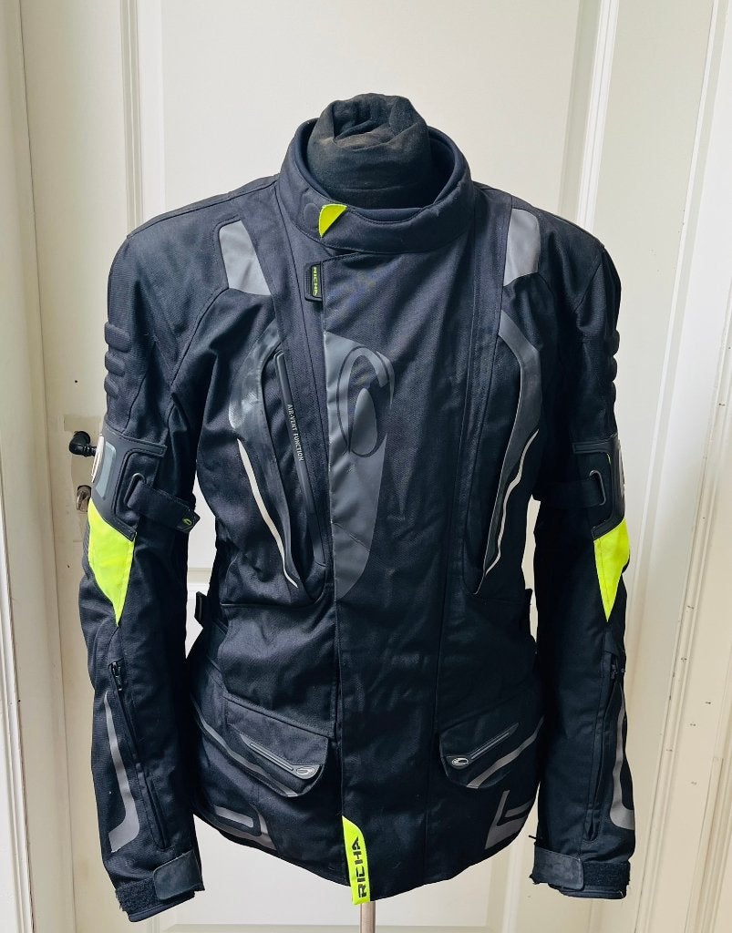 Richa heren motorjas maat L – 3-laags / protectie zwart fluo, Jas | textiel, Heren, Ophalen of Verzenden, Richa