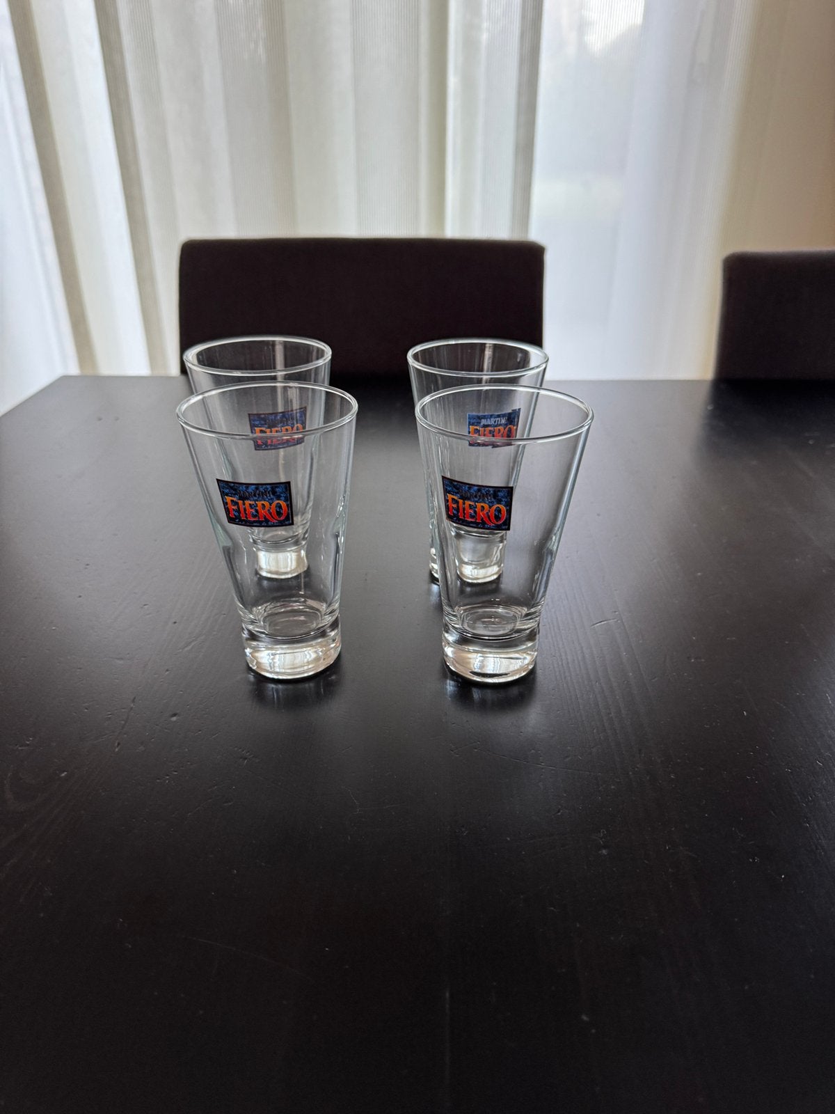 4 verres à Martini Fiero, Enlèvement, Comme neuf