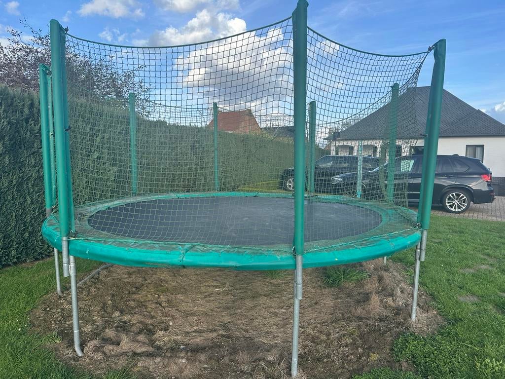 Trampoline merk KADEE 425 cm met vangnet, Ophalen