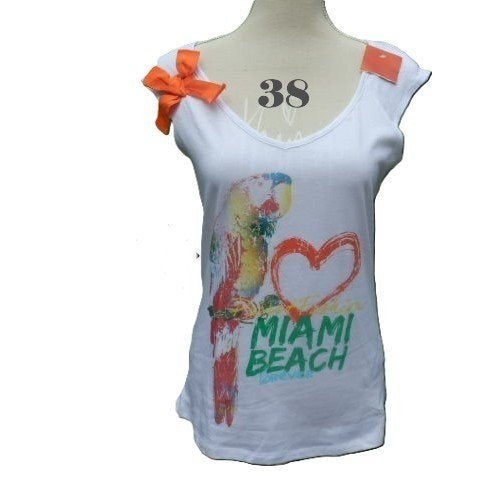(13)- tee shirt femme t.38 blanc - neuf - kiabi -, Neuf, Manches courtes, Taille 38/40 (M), Enlèvement ou Envoi
