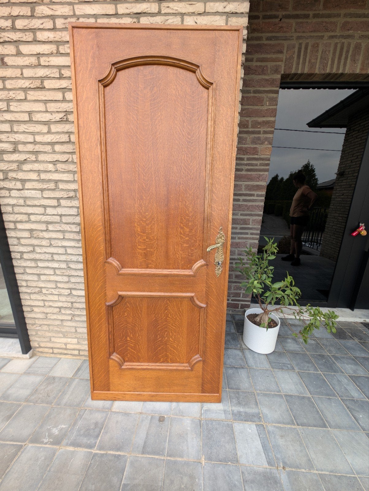 5 portes intérieures robustes en chêne avec accessoires déco, Bricolage & Construction, Porte intérieure, Enlèvement, Bois, 200 à 215 cm