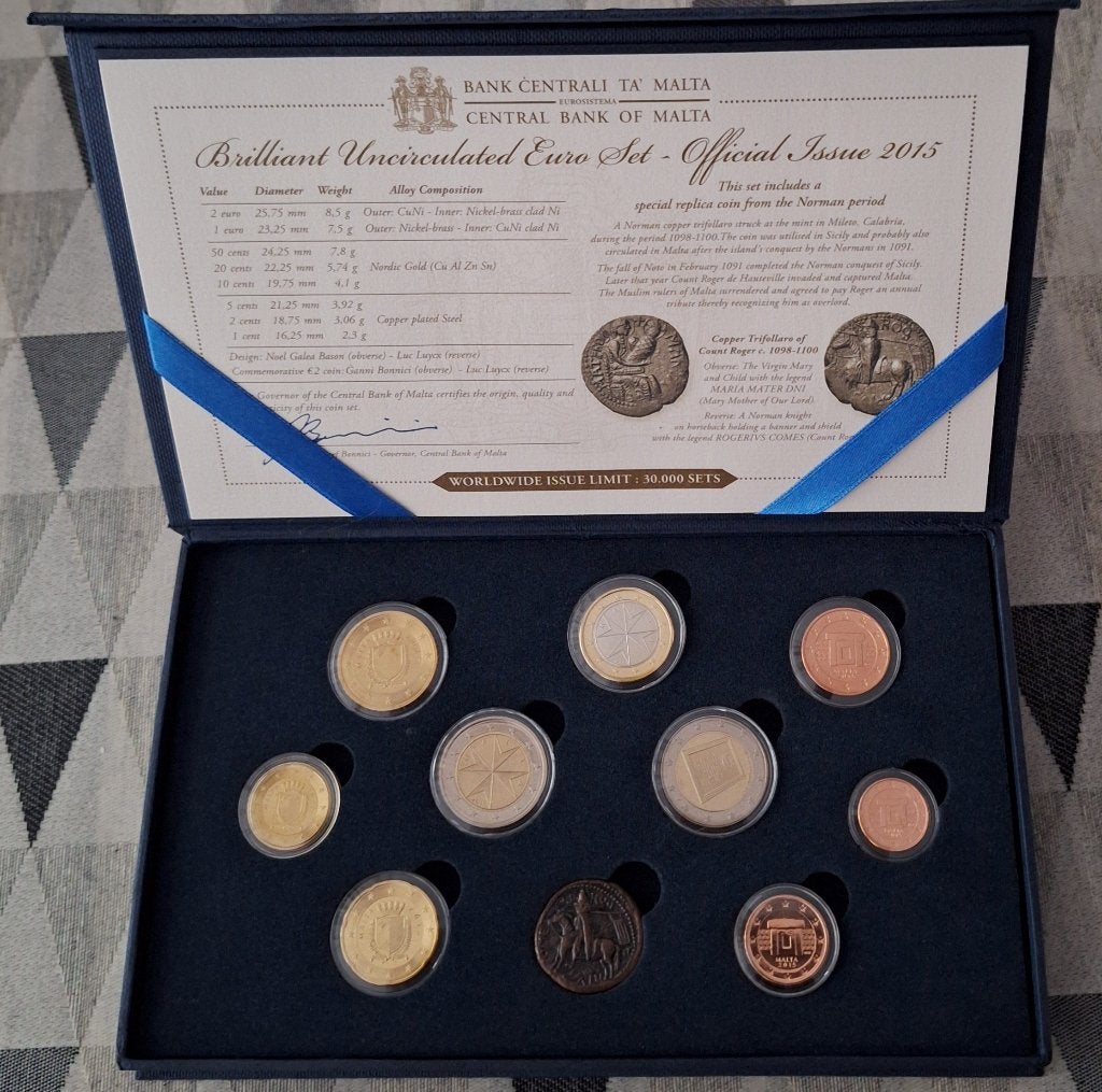 2015 Malta Year Set BU, Enlèvement ou Envoi, Malte, Autres valeurs, Série